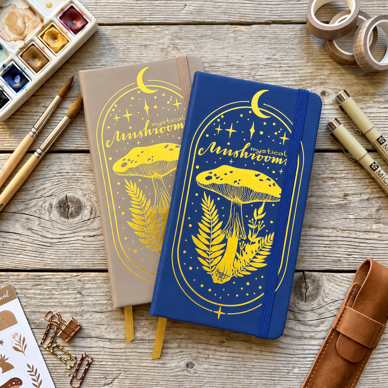 Journal Leather Hardcover - B6 Cep Boy Nokta Izgara Defter