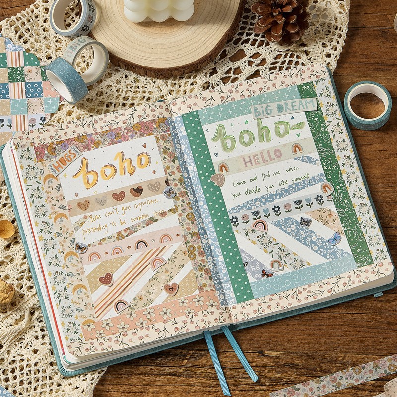 Washi Tape Set - 1 Set 10 Rulo Nazik Stil