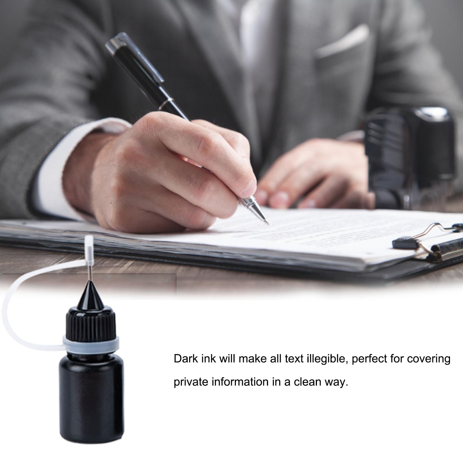 Self Inking Stamp - 5ml Siyah Mürekkep Yağı Yedekleri, Damga
