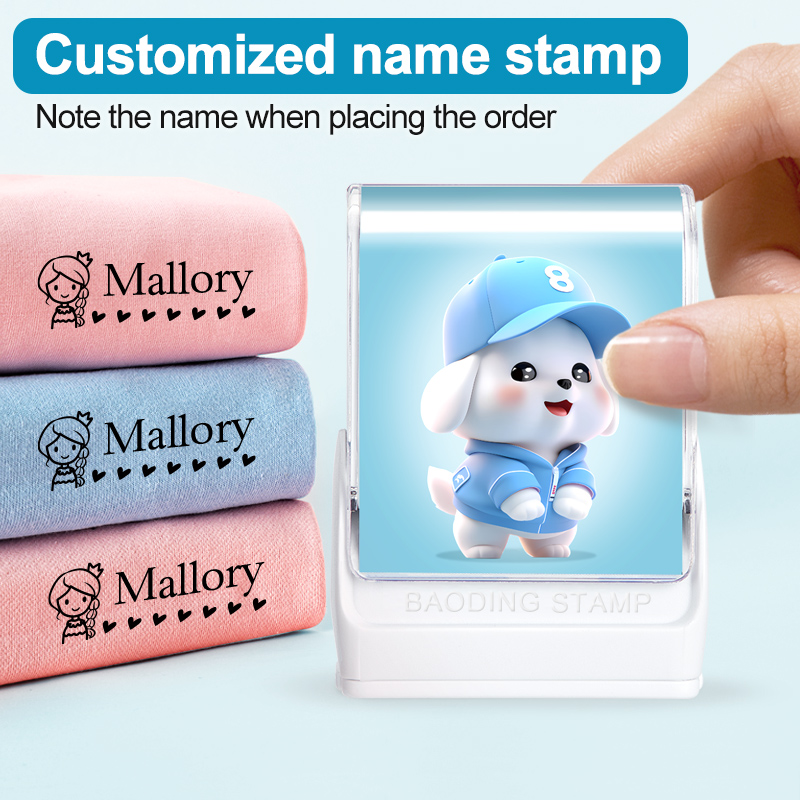 Self Inking Stamp - Kişiselleştirilmiş Bebek Giysileri Damgası, Özel Karikatür