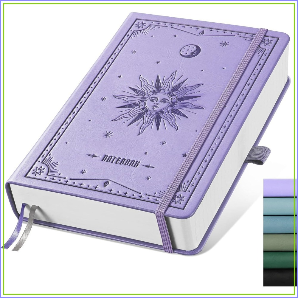 Journal Leather Hardcover - A5 Sert Kapaklı Çizgili Günlük -