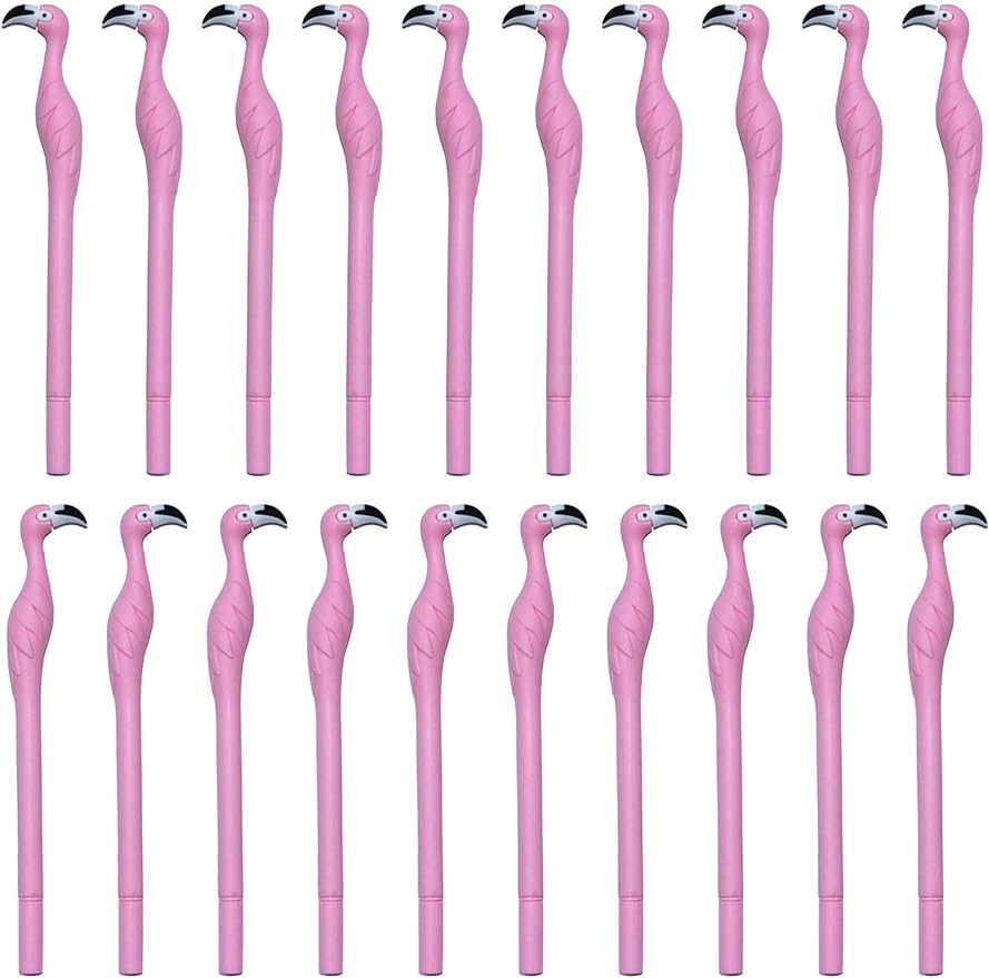 Gel Ink Pen Set - Sevimli Pembe Flamingo Jel Kalemler Çocuklar
