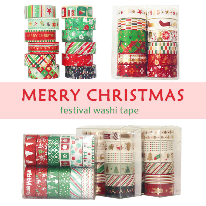 Washi Tape Set - 60 metre noel Washi bantlar seti