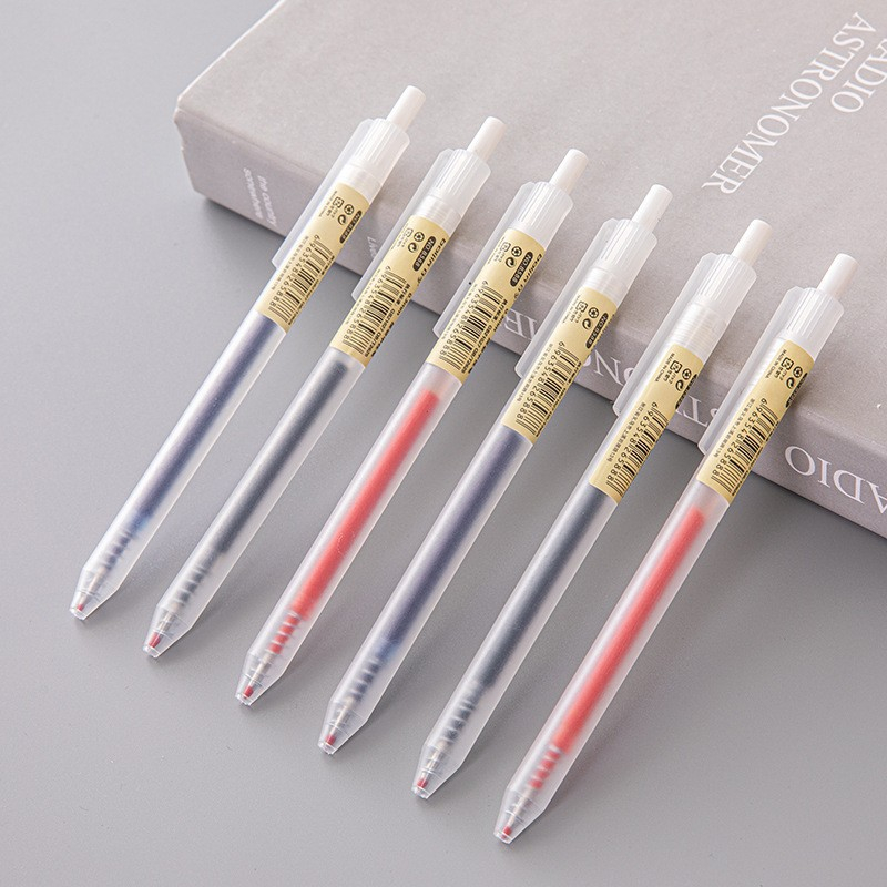 Office Stationery Supply Business - 6/10 adet 0.5mm Geri Çekilebilir Jel