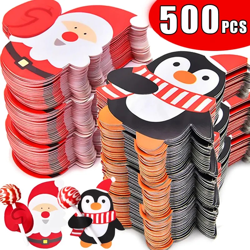 Cardstock Paper Pack - Noel Lolipop Kağıt Kartları Karikatür Noel