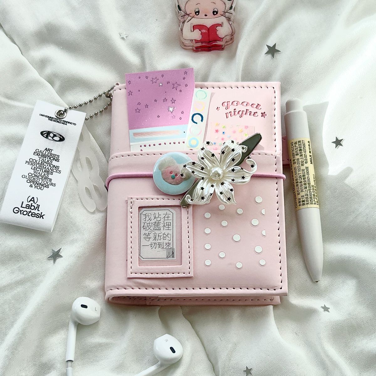 Journal Leather Hardcover - Şirin Pembe M5 Gevşek Yapraklı Sert