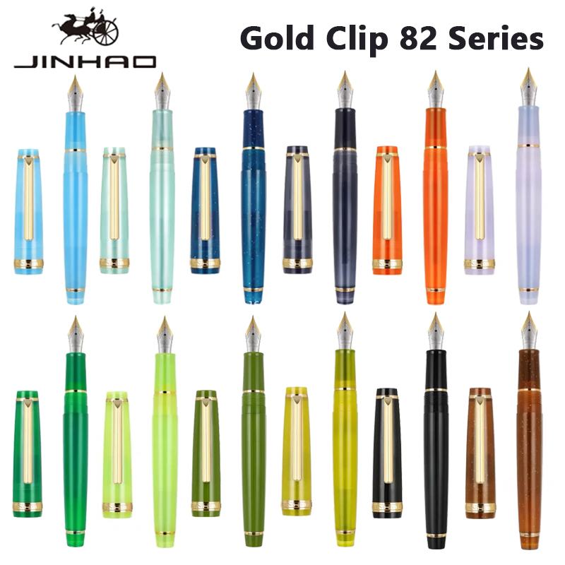 Office Stationery Supply Business - Jinhao 82-dolma kalem altın klip EF/F/M