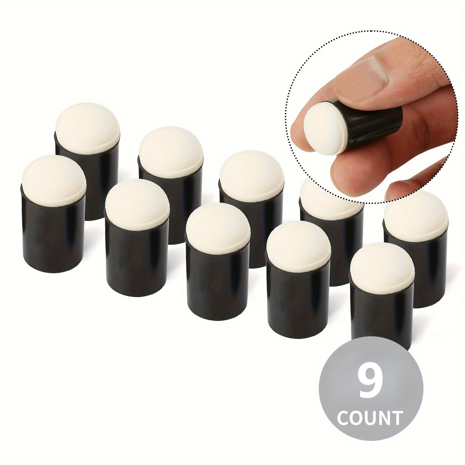 Self Inking Stamp - 9 adet Craft Parmak Süngeri Daubers