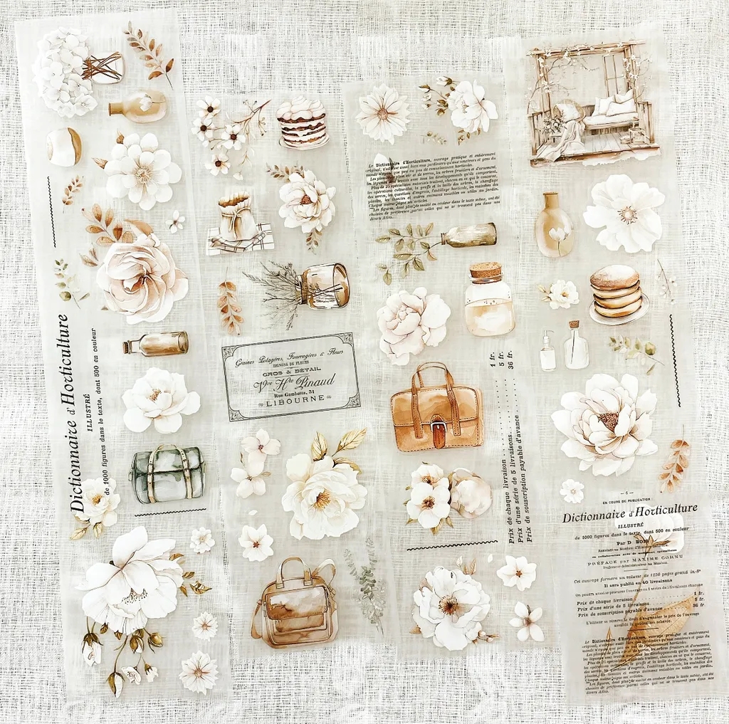 Washi Tape Set - 1 Döngü Creawithgaby Stüdyo Vintage Fransız