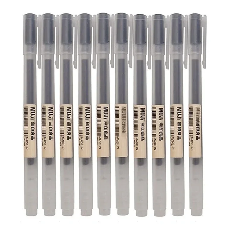 Gel Ink Pen Set - 6/8 adet/takım MUJIs Jel Kalem Siyah/Kırmızı/Mavi