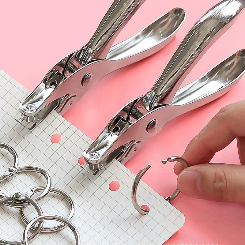 Paper Punch 3 Hole - Metal 3/6mm Dairesel Delikli Tek Delikli