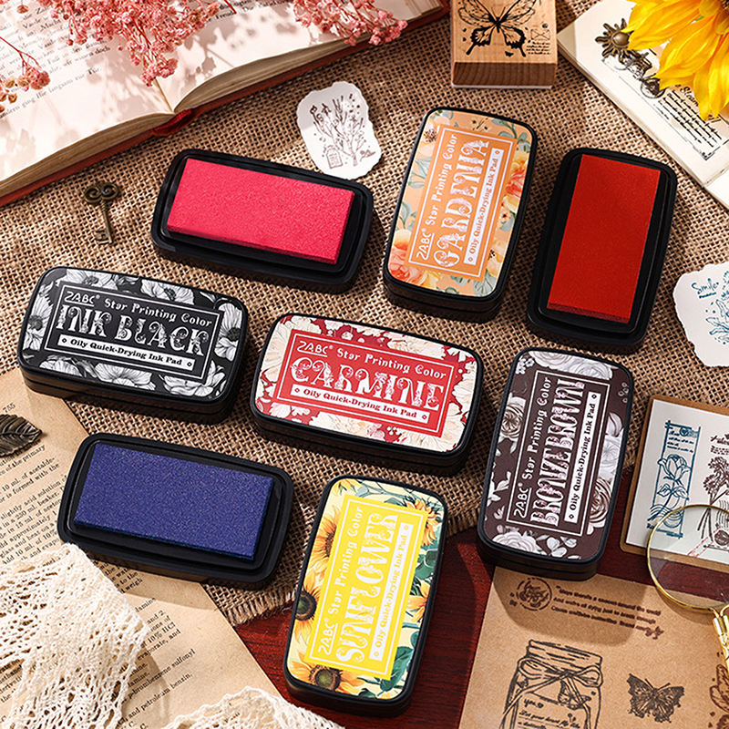 Self Inking Stamp - Renkli Çok Renkli Mürekkep Pedi Planlayıcısı