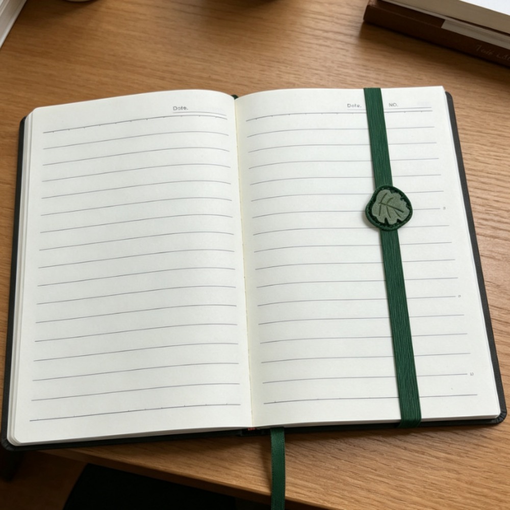 Journal Leather Hardcover - Vintage Elastik Bantlar Deri Kitap Ayracı