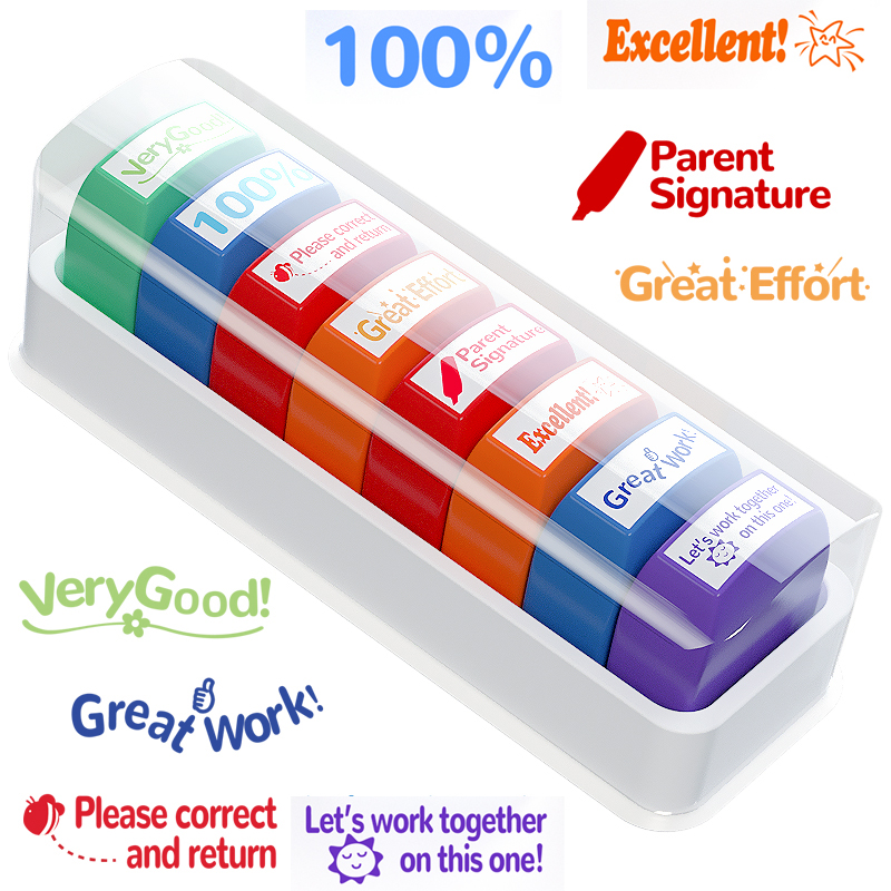 Self Inking Stamp - 8. Öğretmen pulları Sınıf Öğretmeni Eğlenceli