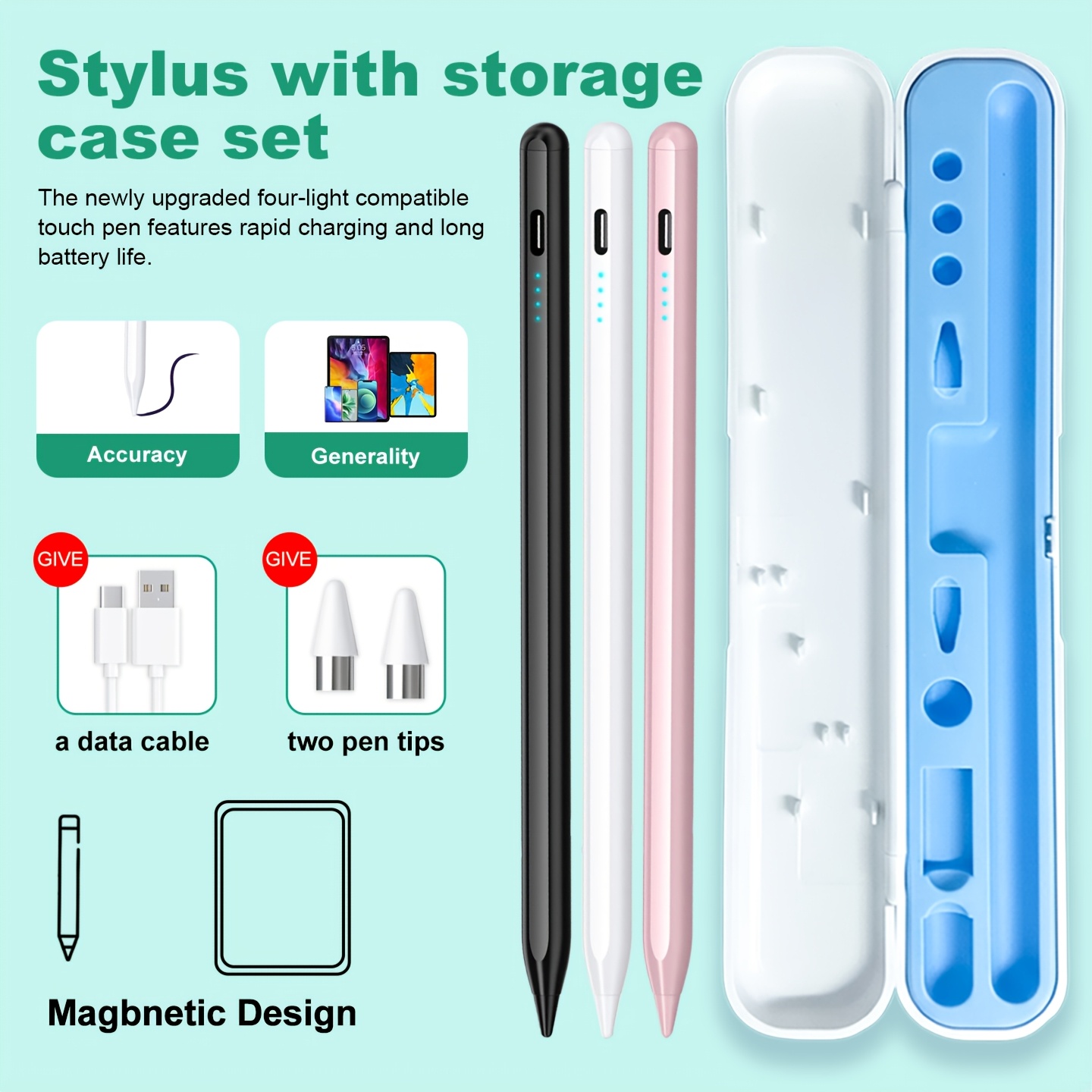 Sticky Note Cube - Evrensel Android Samsung Galaxy Tab A9