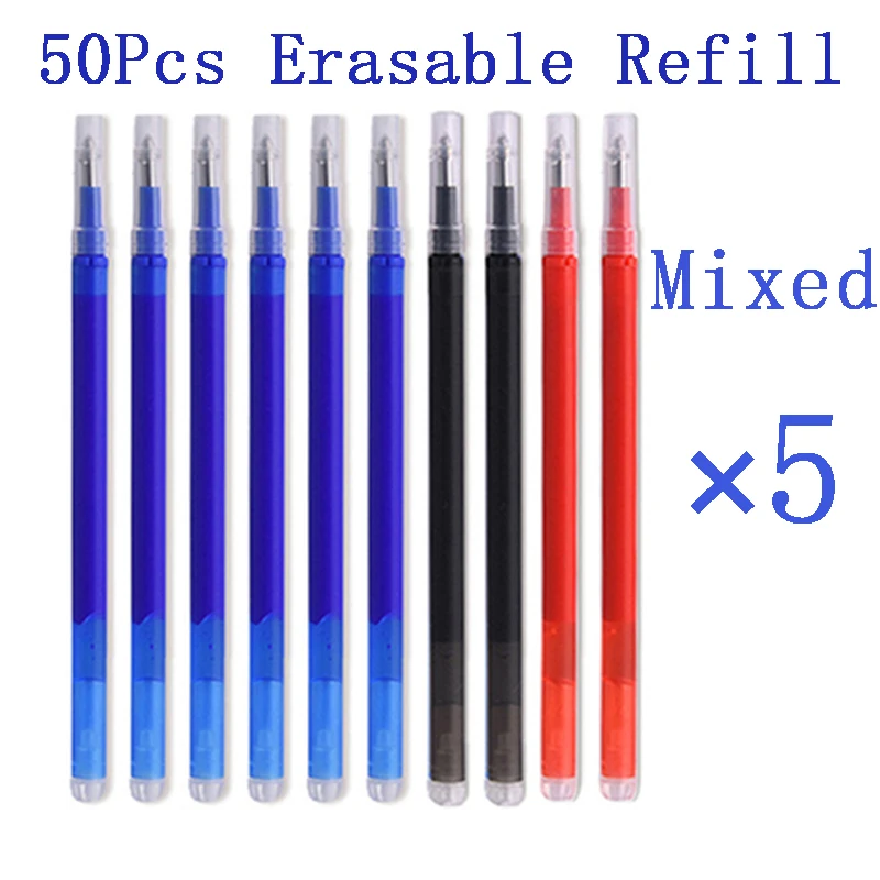 Gel Ink Pen Set - 50 adet/takım 0.7mm sihirli silinebilir kalem