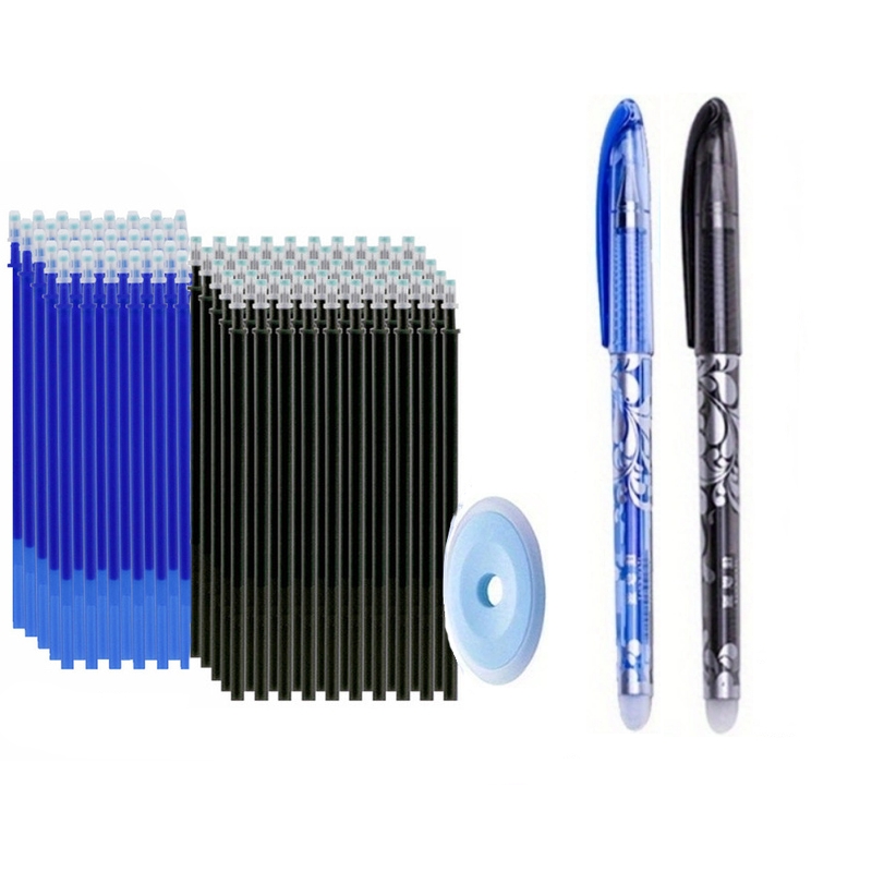 Gel Ink Pen Set - 103 adet/takım Siyah Mavi Mürekkep Silinebilir