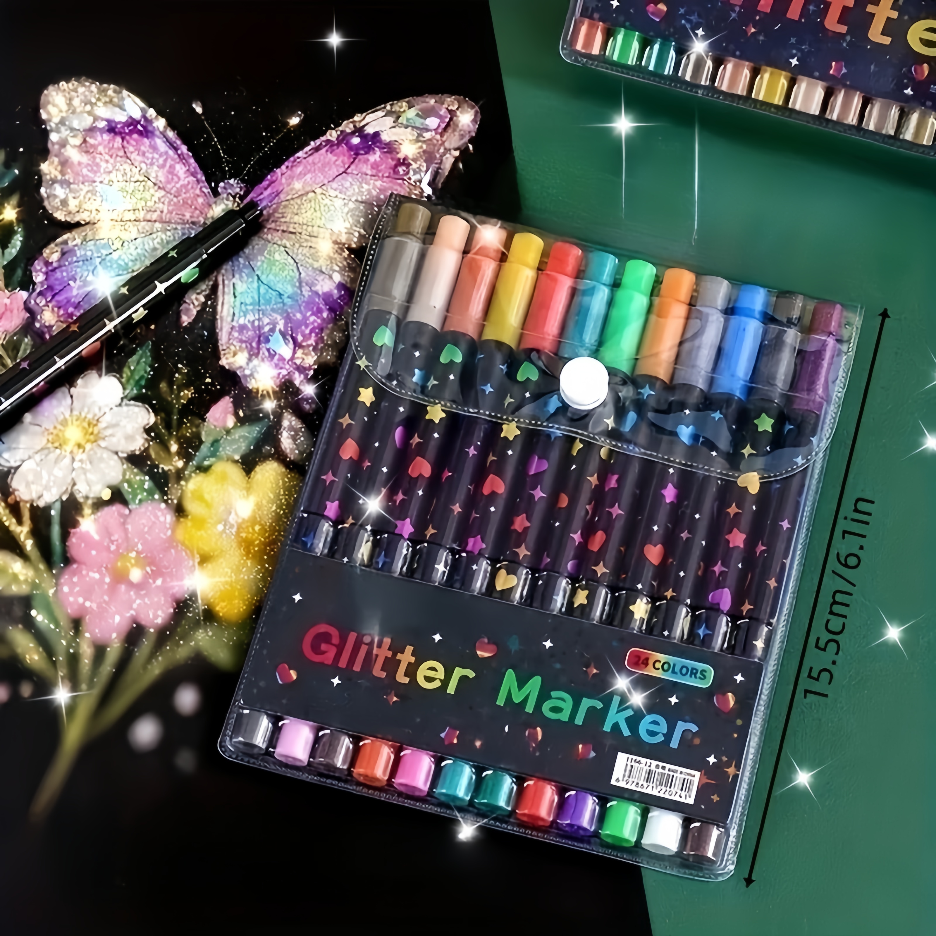 24/48 Renkli Çift Uçlu Simli K - Gel Ink Pen Set incelemesi ve fiyatı