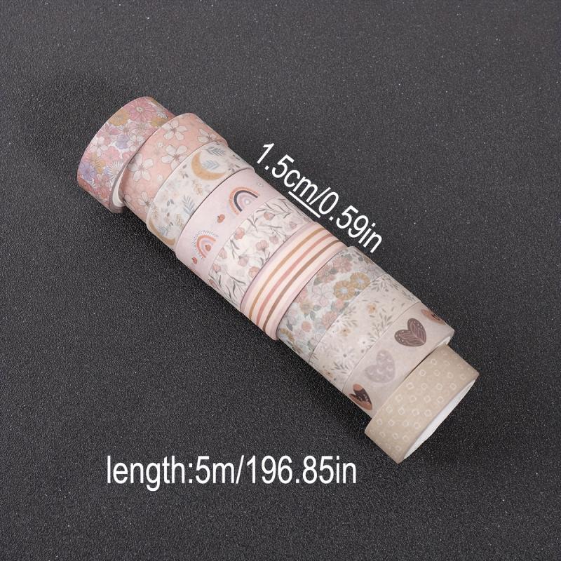 1 Set 10 Rulo Nazik Stil Washi - Washi Tape Set incelemesi ve fiyatı