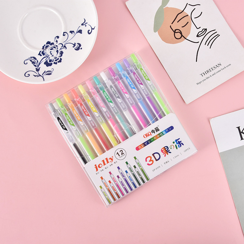 3D üç boyutlu jöle kalem renk  - Gel Ink Pen Set incelemesi ve fiyatı