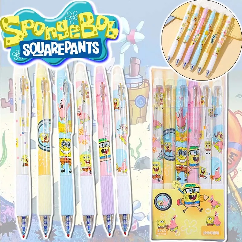 6 adet/takım SpongeBob Kawaii  - Gel Ink Pen Set incelemesi ve fiyatı
