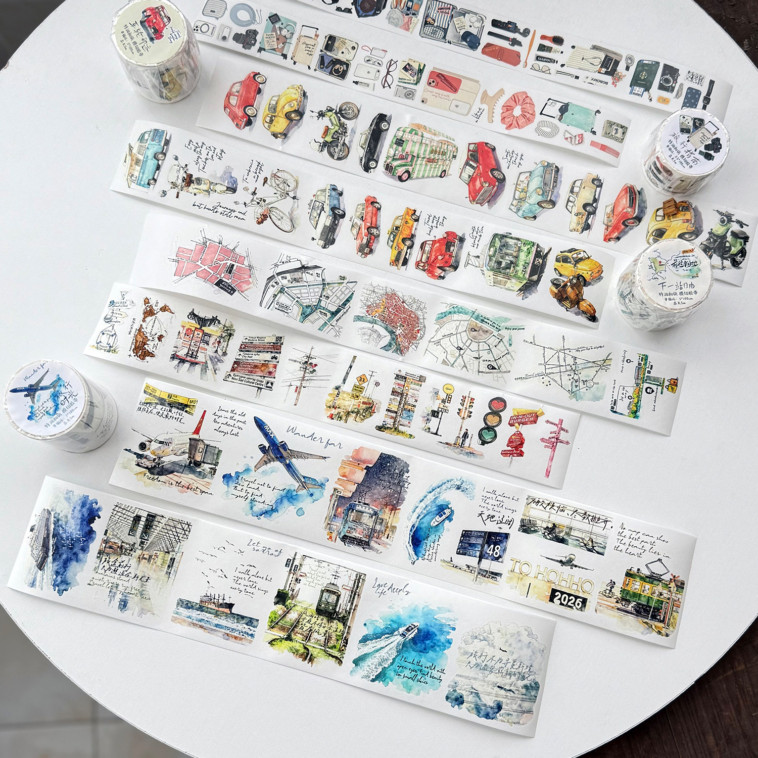 DengDeng Studio Vintage Seyaha - Washi Tape Set incelemesi ve fiyatı