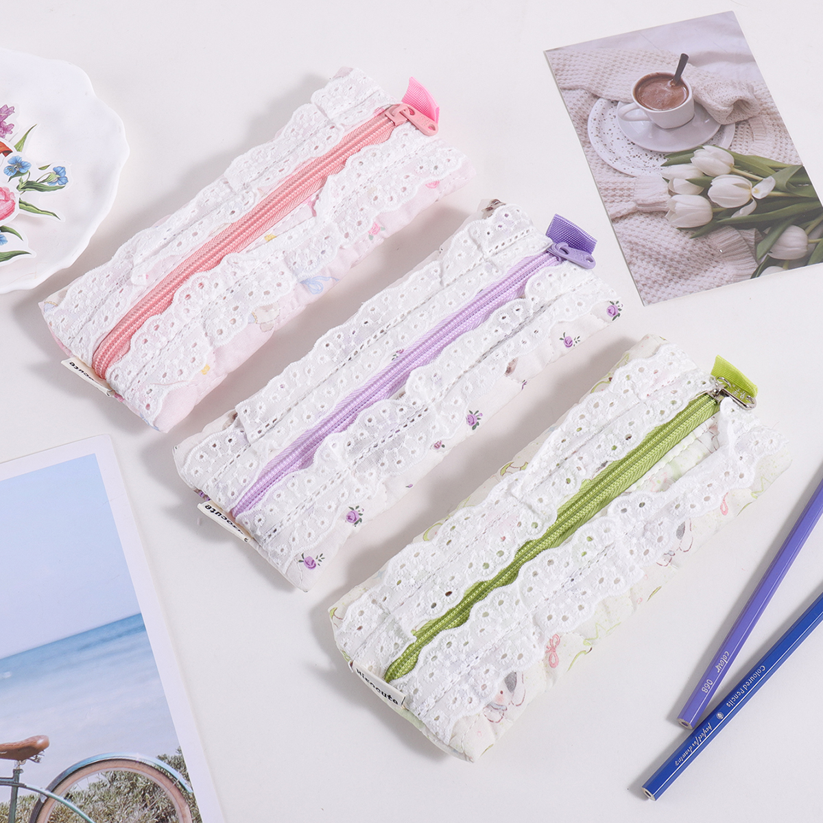 1 adet işlemeli dantel kalem ç - Stationery Office And School Supply Stores incelemesi ve fiyatı