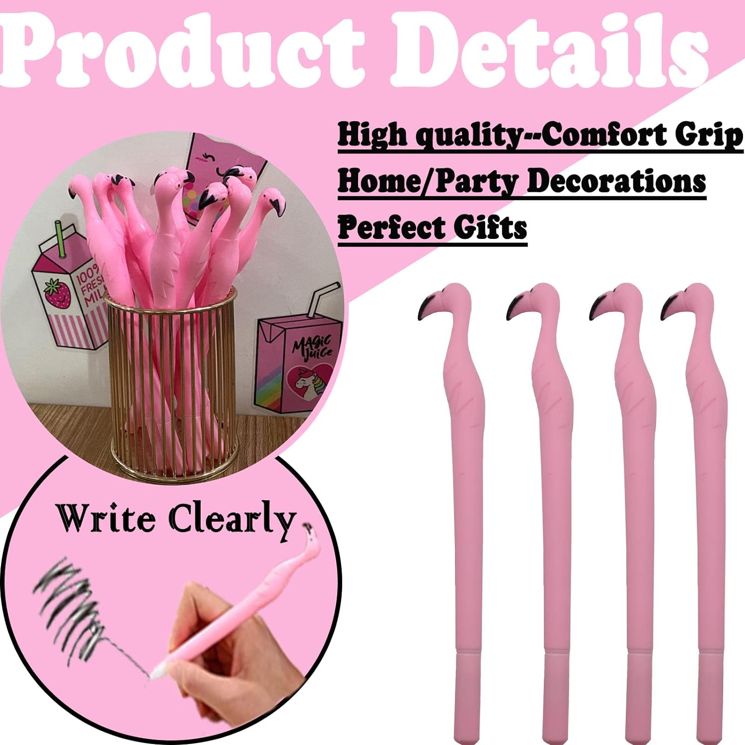 Sevimli Pembe Flamingo Jel Kal - Gel Ink Pen Set incelemesi ve fiyatı