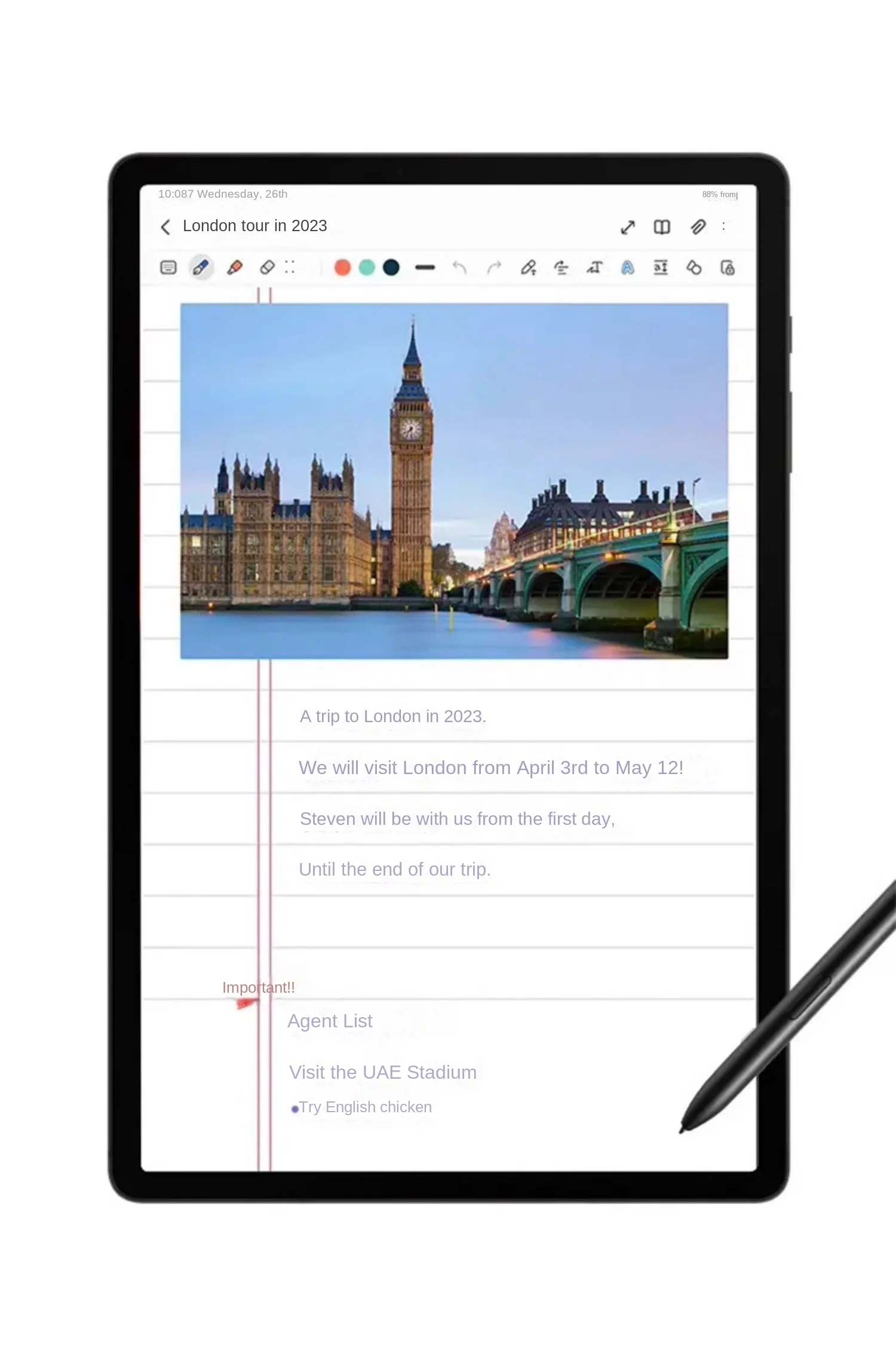 Orijinal Samsung Galaxy Tab S9 - Sticky Note Cube incelemesi ve fiyatı