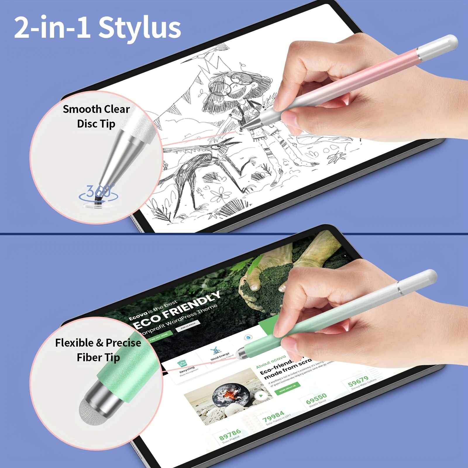 2 in 1 evrensel Stylus kalem i - Sticky Note Cube incelemesi ve fiyatı