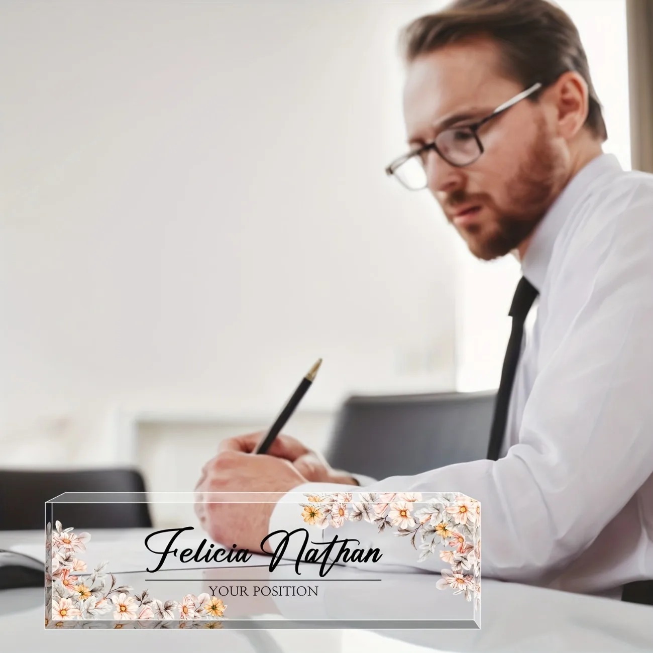 [2D Düz] Özel Akrilik Masa İsi - Desk Name Plate incelemesi ve fiyatı