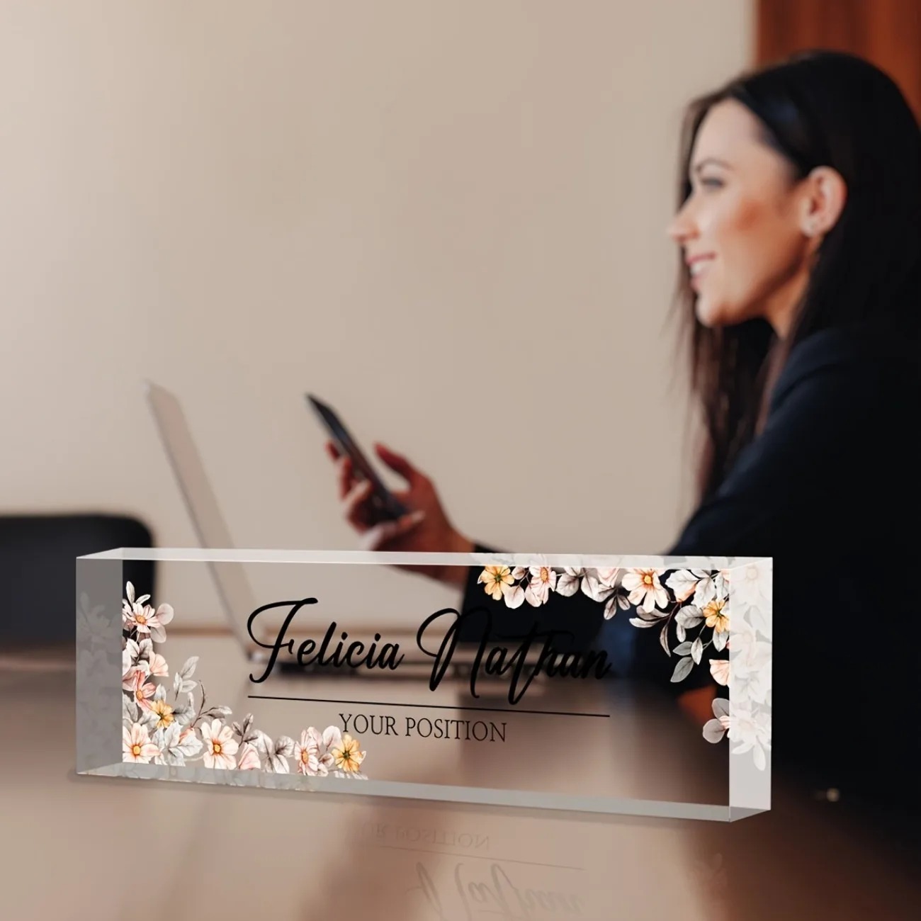 [2D Düz] Özel Akrilik Masa İsi - Desk Name Plate incelemesi ve fiyatı