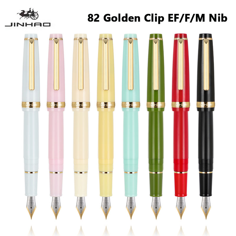 Jinhao 82-dolma kalem altın kl - Office Stationery Supply Business incelemesi ve fiyatı