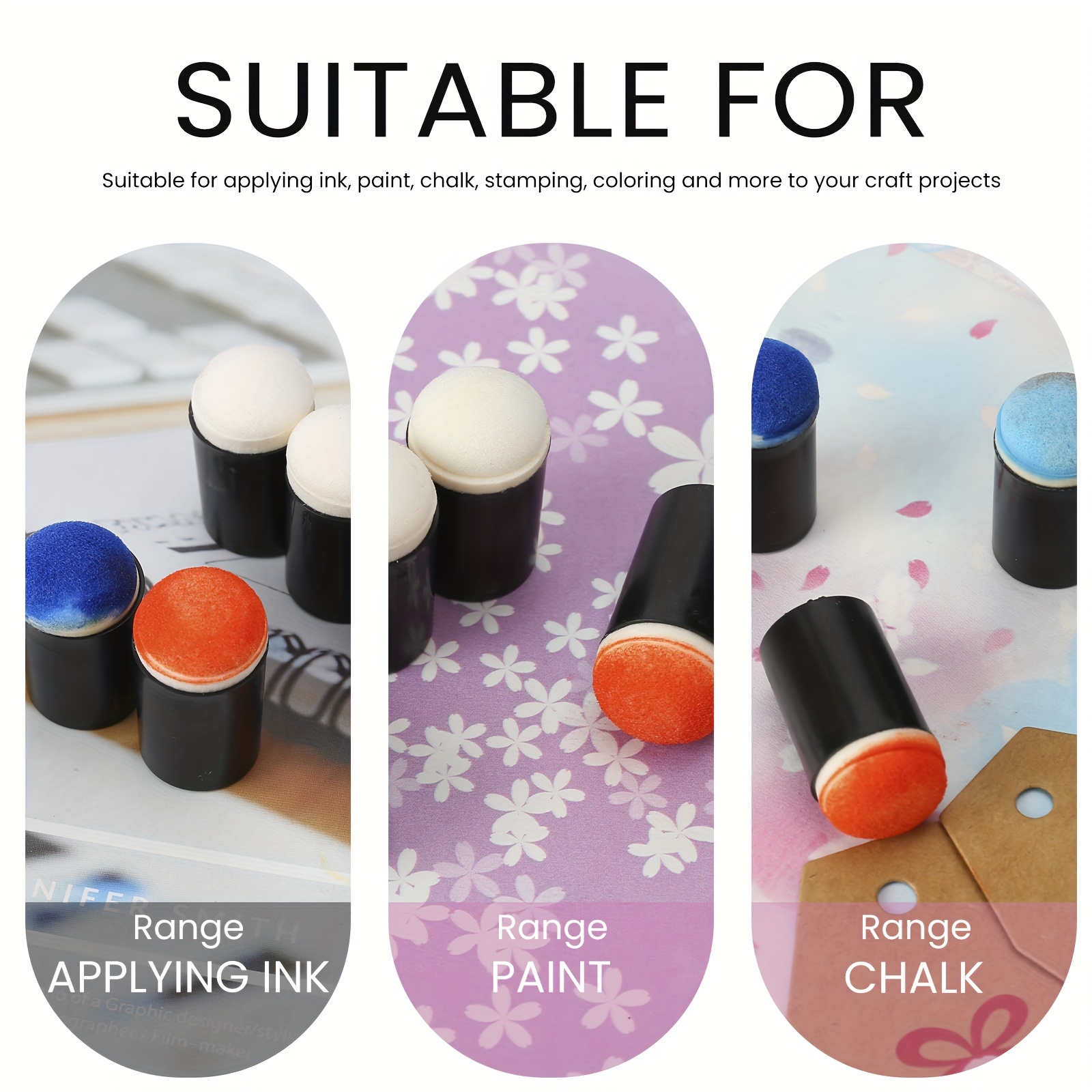 9 adet Craft Parmak Süngeri Da - Self Inking Stamp incelemesi ve fiyatı