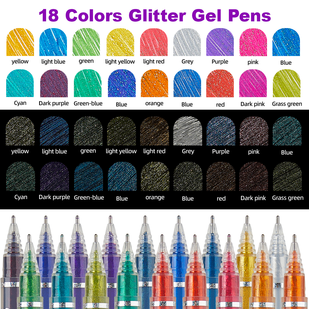 Işıltılı Glitter Jel Kalem Set - Gel Ink Pen Set incelemesi ve fiyatı
