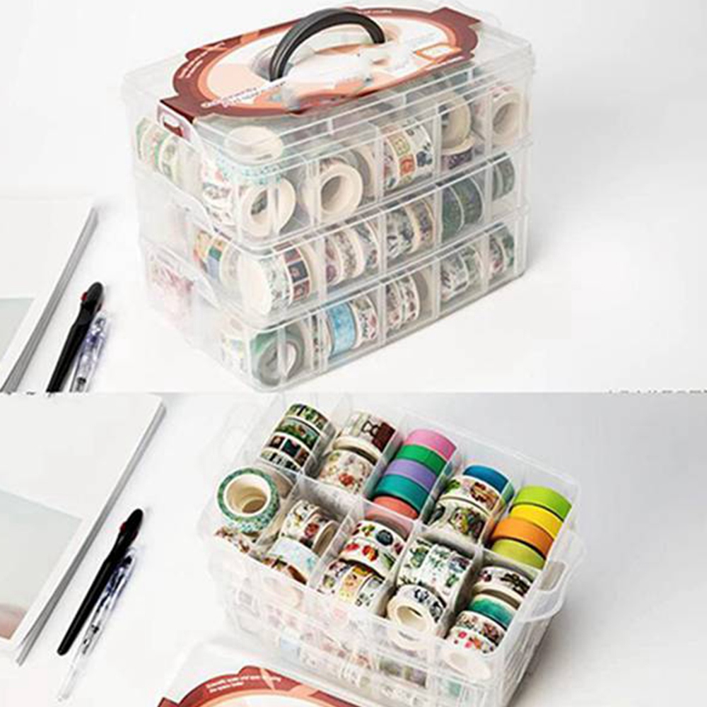 Şeffaf 3 Katmanlı 30 Bölmeli W - Washi Tape Set incelemesi ve fiyatı