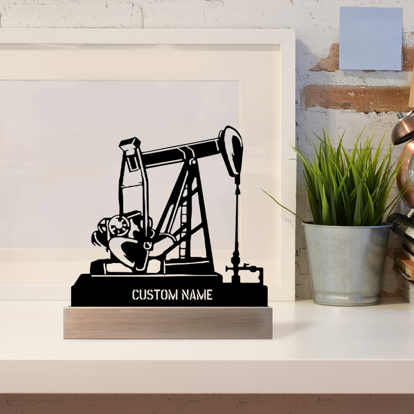 Kişiselleştirilmiş Petrol Plat - Desk Name Plate incelemesi ve fiyatı