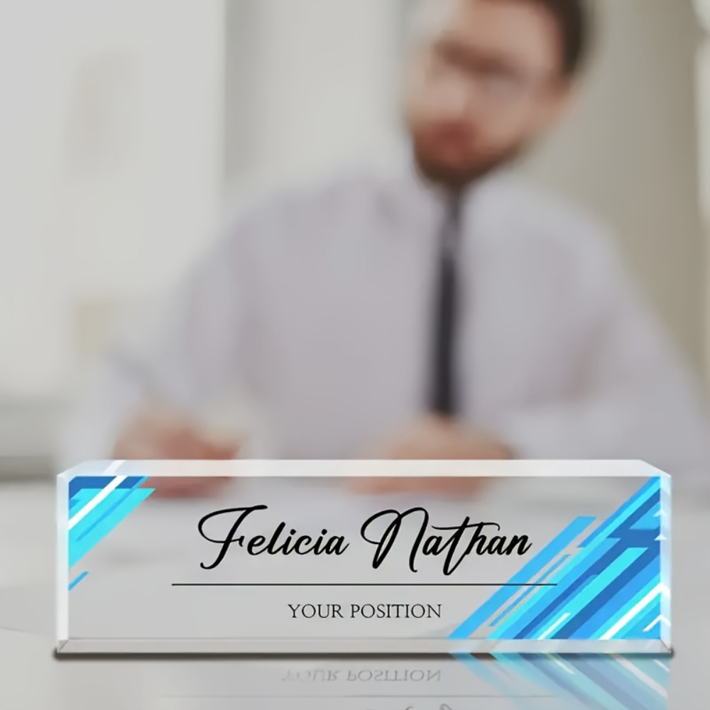 Öğretmenler ve Çalışanlar için - Desk Name Plate incelemesi ve fiyatı