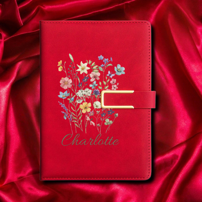 A5 Çiçek Desenli Monogram Özel - Journal Leather Hardcover incelemesi ve fiyatı