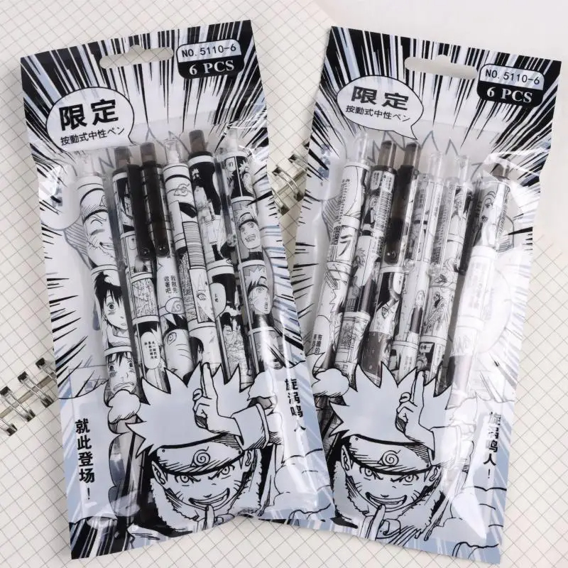 Naruto 6 adet/takım jel kalem  - Gel Ink Pen Set incelemesi ve fiyatı