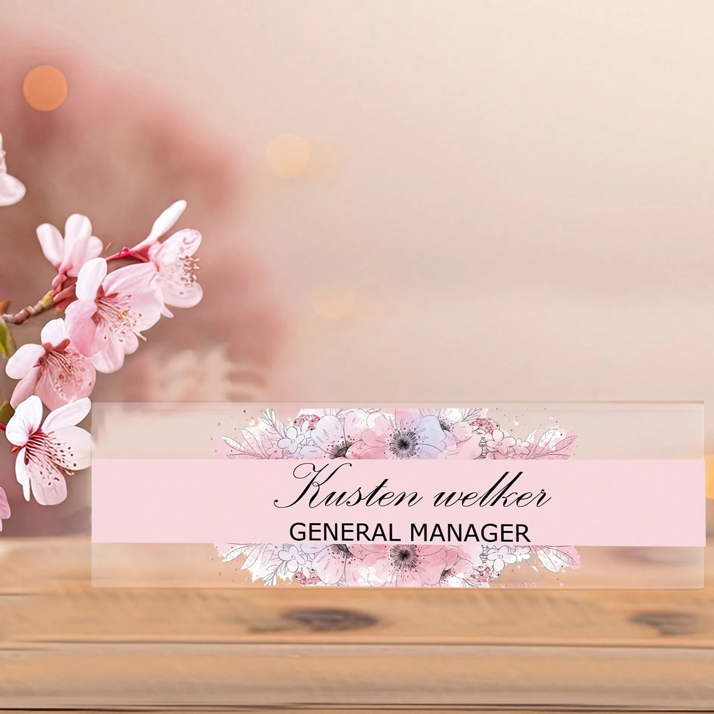 20*6CM Kişiselleştirilmiş Akri - Desk Name Plate incelemesi ve fiyatı