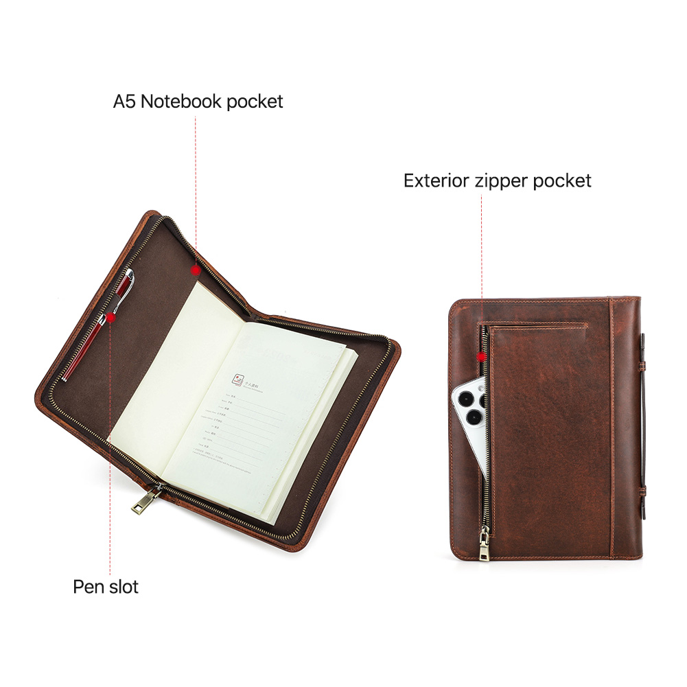 Retro Hakiki Deri Fermuar Debr - Journal Leather Hardcover incelemesi ve fiyatı
