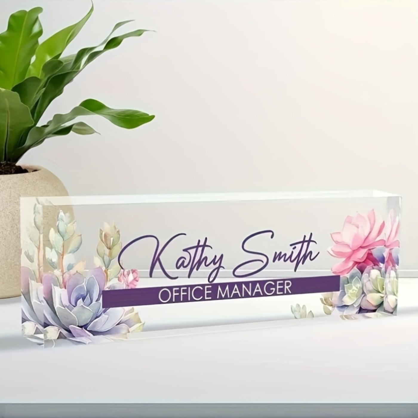 Özel Tasarım 2D Akrilik Masa İ - Desk Name Plate incelemesi ve fiyatı