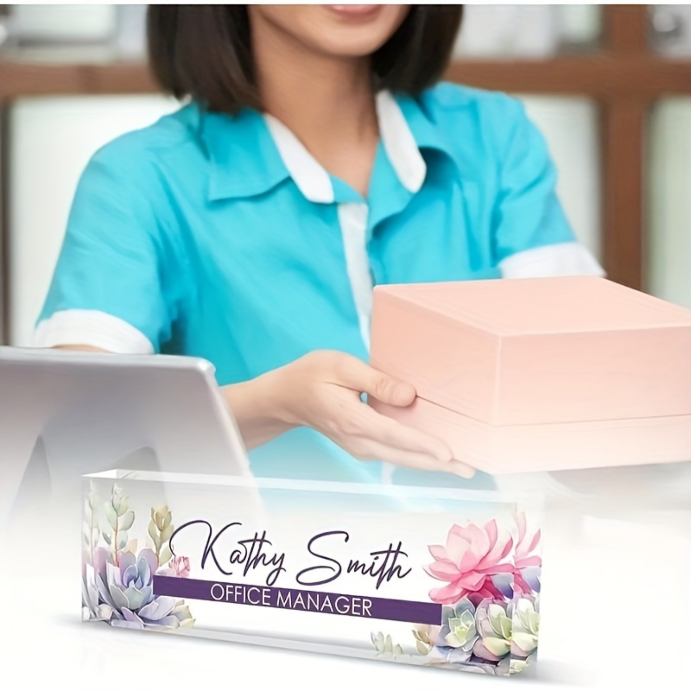 Özel Tasarım 2D Akrilik Masa İ - Desk Name Plate incelemesi ve fiyatı