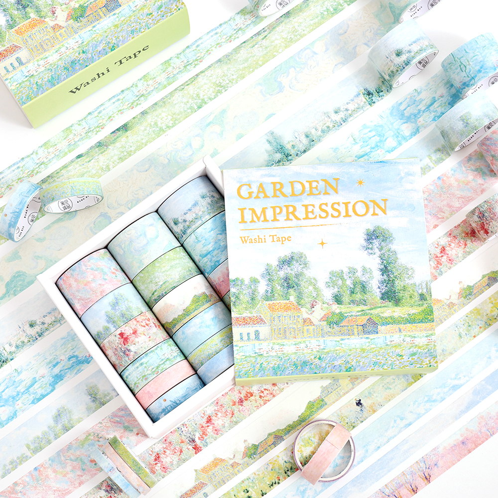 20 rulo Vintage bahçe Washi ba - Washi Tape Set incelemesi ve fiyatı